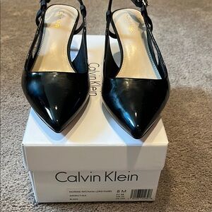 Calvin Klein Women's Black Slingback Heels